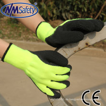 NMSAFETY Anti-Kälte-7-Gauge-Gummi-Winter-Handschuhe mit weicher Handfläche